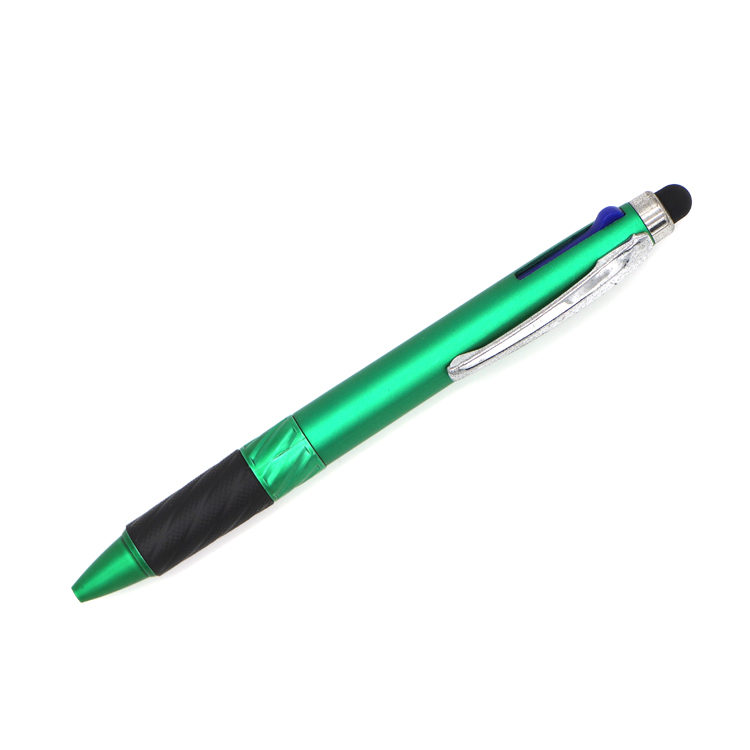Promotional multi-refill press plastic touch screen ballpoint pen